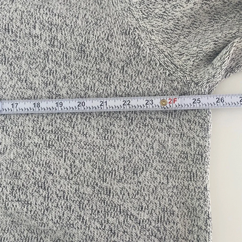 IZOD Sweater Mens XXL Grey Marled Shawl Neck Button Pullover Knit Grandpa Core